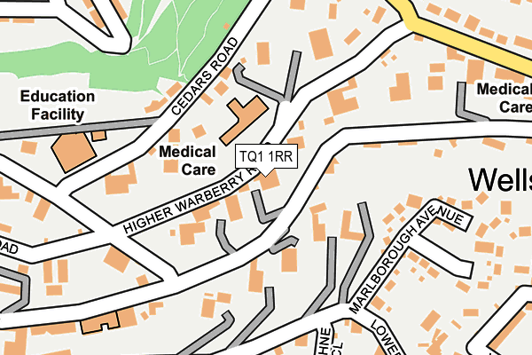 TQ1 1RR map - OS OpenMap – Local (Ordnance Survey)