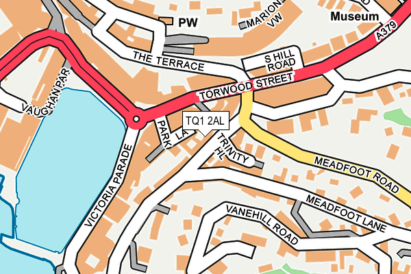 TQ1 2AL map - OS OpenMap – Local (Ordnance Survey)