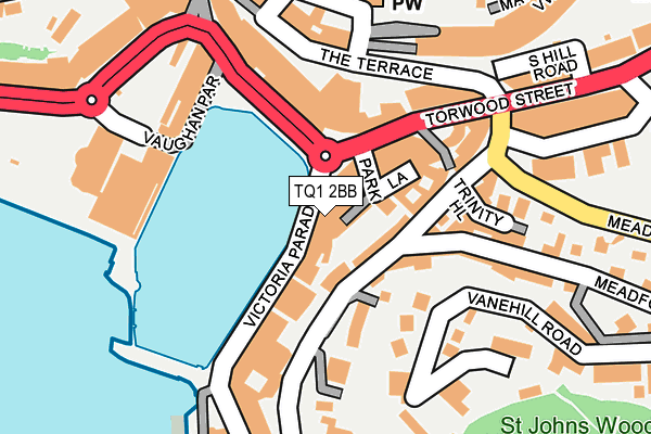 TQ1 2BB map - OS OpenMap – Local (Ordnance Survey)