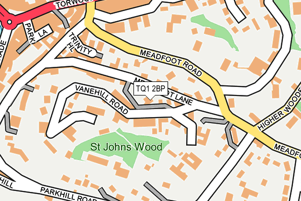 TQ1 2BP map - OS OpenMap – Local (Ordnance Survey)