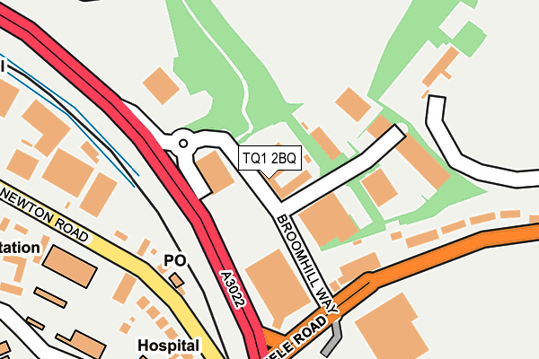 TQ1 2BQ map - OS OpenMap – Local (Ordnance Survey)