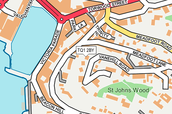 TQ1 2BY map - OS OpenMap – Local (Ordnance Survey)