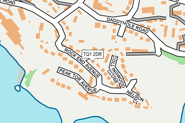 TQ1 2DR map - OS OpenMap – Local (Ordnance Survey)