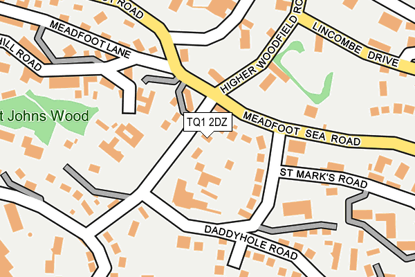 TQ1 2DZ map - OS OpenMap – Local (Ordnance Survey)