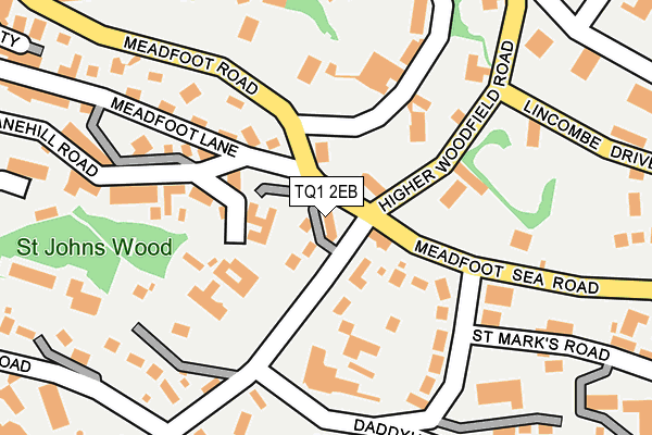 TQ1 2EB map - OS OpenMap – Local (Ordnance Survey)