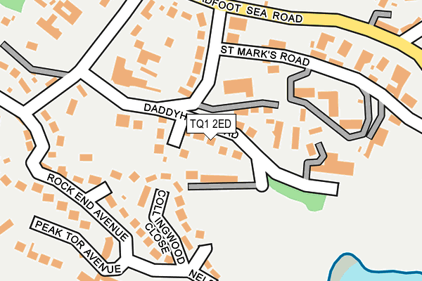 TQ1 2ED map - OS OpenMap – Local (Ordnance Survey)