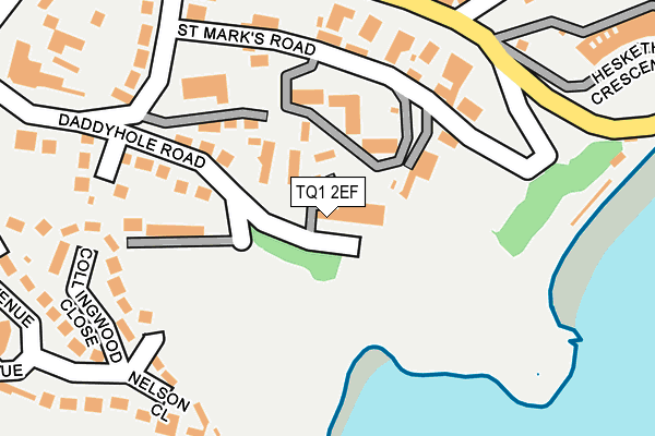 TQ1 2EF map - OS OpenMap – Local (Ordnance Survey)