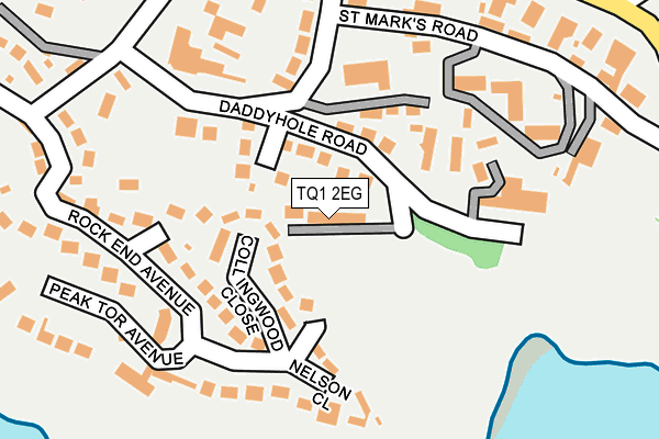 TQ1 2EG map - OS OpenMap – Local (Ordnance Survey)