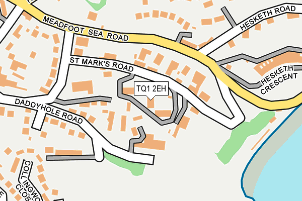 TQ1 2EH map - OS OpenMap – Local (Ordnance Survey)