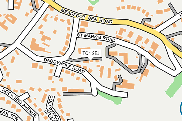 TQ1 2EJ map - OS OpenMap – Local (Ordnance Survey)