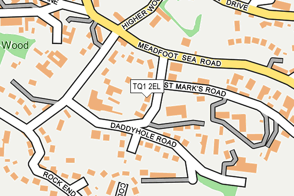 TQ1 2EL map - OS OpenMap – Local (Ordnance Survey)