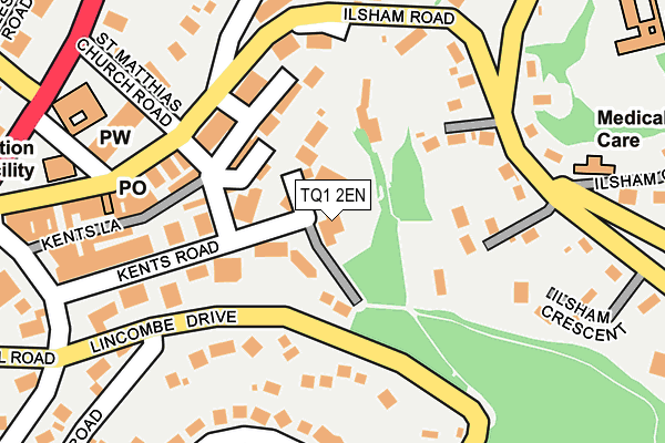 TQ1 2EN map - OS OpenMap – Local (Ordnance Survey)