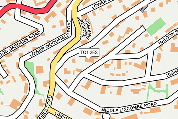 TQ1 2ES map - OS OpenMap – Local (Ordnance Survey)