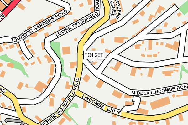 TQ1 2ET map - OS OpenMap – Local (Ordnance Survey)