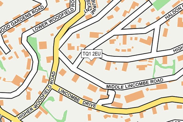 TQ1 2EU map - OS OpenMap – Local (Ordnance Survey)