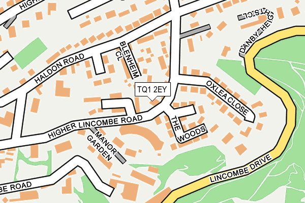 TQ1 2EY map - OS OpenMap – Local (Ordnance Survey)