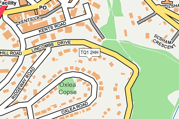 TQ1 2HH map - OS OpenMap – Local (Ordnance Survey)