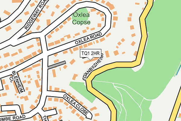 TQ1 2HR map - OS OpenMap – Local (Ordnance Survey)
