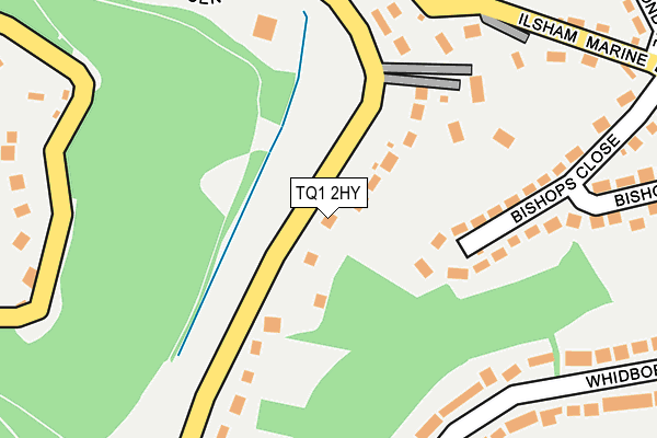 TQ1 2HY map - OS OpenMap – Local (Ordnance Survey)