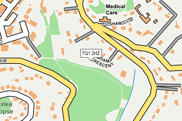 TQ1 2HZ map - OS OpenMap – Local (Ordnance Survey)