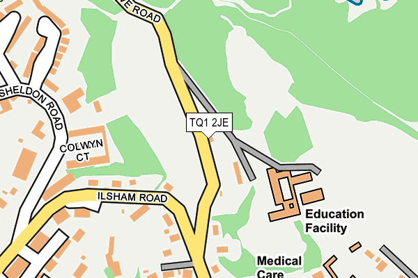 TQ1 2JE map - OS OpenMap – Local (Ordnance Survey)