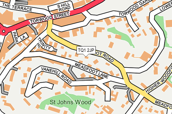 TQ1 2JP map - OS OpenMap – Local (Ordnance Survey)