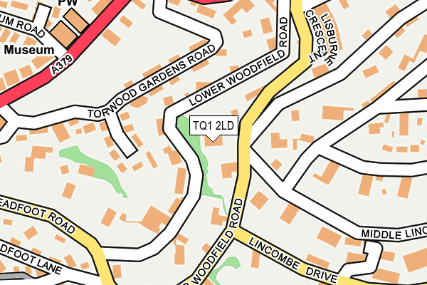 TQ1 2LD map - OS OpenMap – Local (Ordnance Survey)