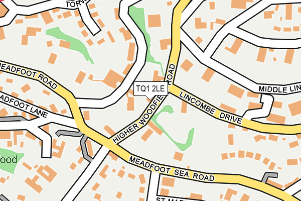 TQ1 2LE map - OS OpenMap – Local (Ordnance Survey)