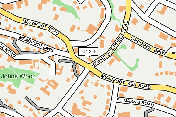 TQ1 2LF map - OS OpenMap – Local (Ordnance Survey)