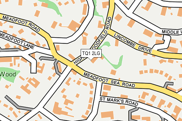 TQ1 2LG map - OS OpenMap – Local (Ordnance Survey)