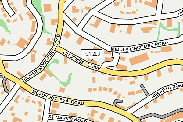 TQ1 2LU map - OS OpenMap – Local (Ordnance Survey)