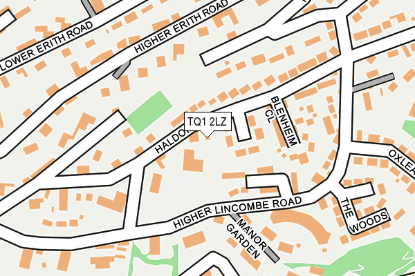 TQ1 2LZ map - OS OpenMap – Local (Ordnance Survey)