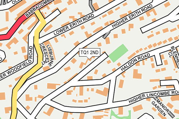 TQ1 2ND map - OS OpenMap – Local (Ordnance Survey)