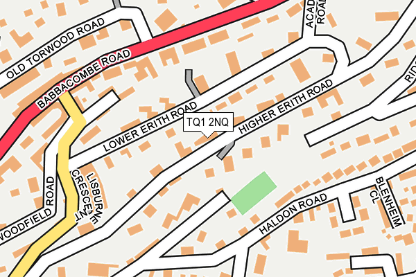 TQ1 2NQ map - OS OpenMap – Local (Ordnance Survey)