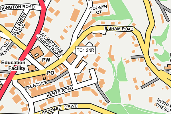 TQ1 2NR map - OS OpenMap – Local (Ordnance Survey)