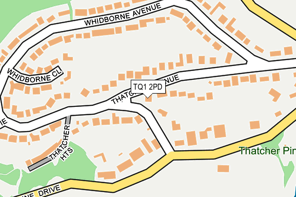 TQ1 2PD map - OS OpenMap – Local (Ordnance Survey)