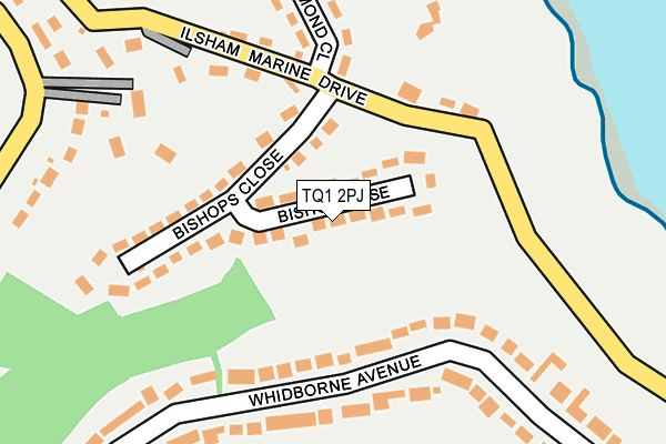 TQ1 2PJ map - OS OpenMap – Local (Ordnance Survey)
