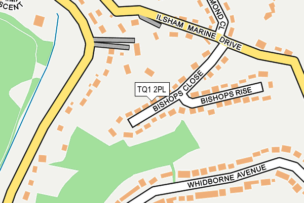 TQ1 2PL map - OS OpenMap – Local (Ordnance Survey)