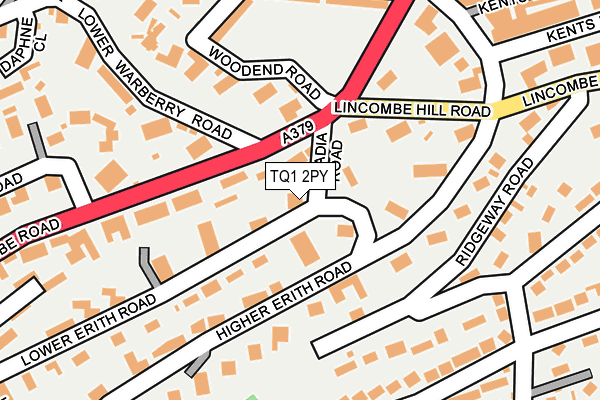 TQ1 2PY map - OS OpenMap – Local (Ordnance Survey)