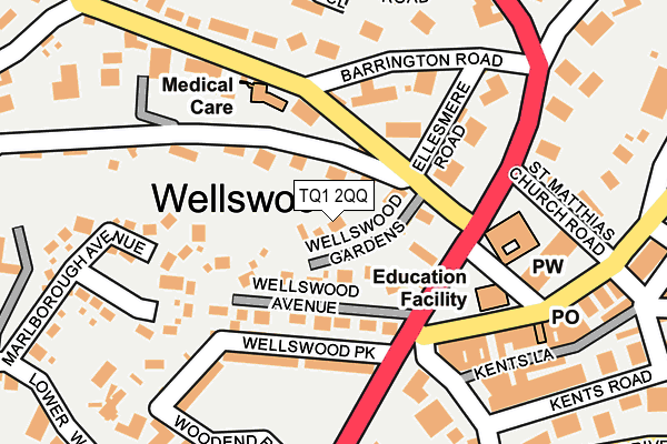 TQ1 2QQ map - OS OpenMap – Local (Ordnance Survey)