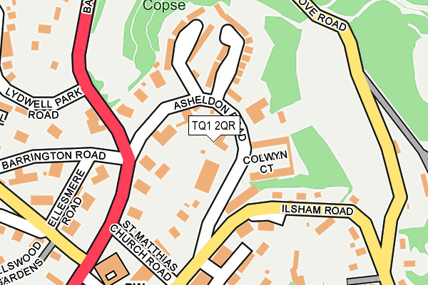 TQ1 2QR map - OS OpenMap – Local (Ordnance Survey)