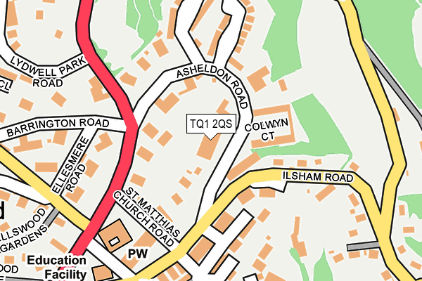 TQ1 2QS map - OS OpenMap – Local (Ordnance Survey)