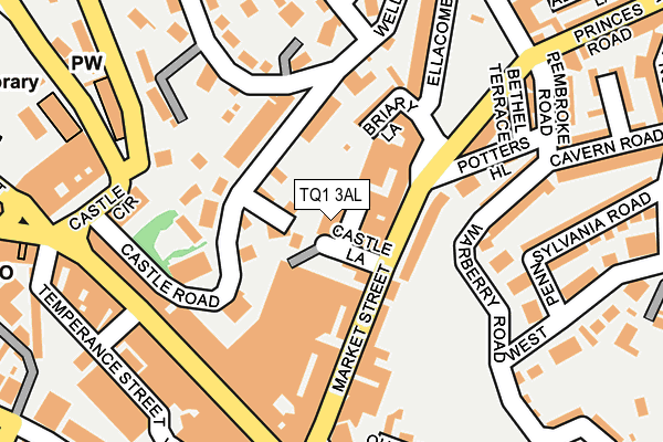 TQ1 3AL map - OS OpenMap – Local (Ordnance Survey)