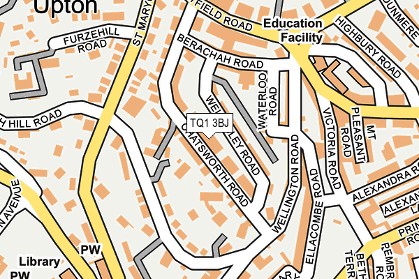 TQ1 3BJ map - OS OpenMap – Local (Ordnance Survey)