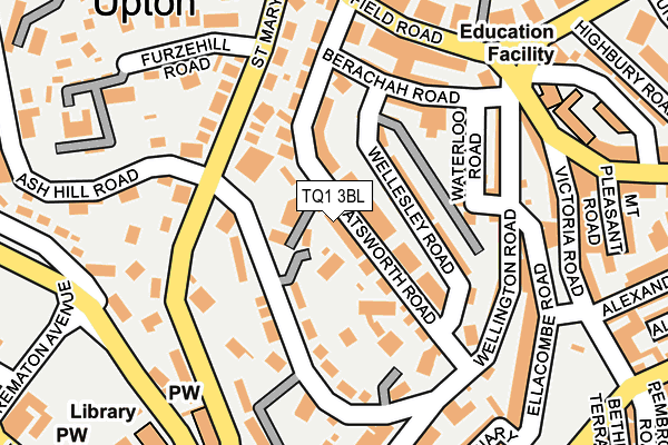 TQ1 3BL map - OS OpenMap – Local (Ordnance Survey)