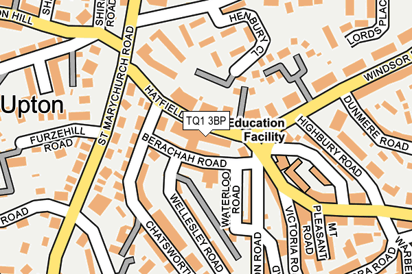 TQ1 3BP map - OS OpenMap – Local (Ordnance Survey)