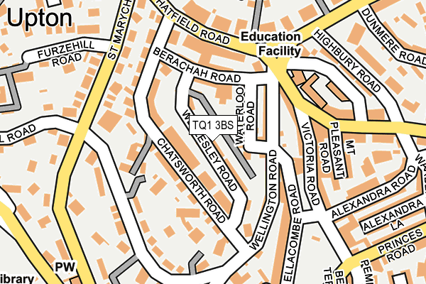 TQ1 3BS map - OS OpenMap – Local (Ordnance Survey)