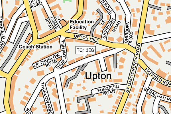 TQ1 3EG map - OS OpenMap – Local (Ordnance Survey)