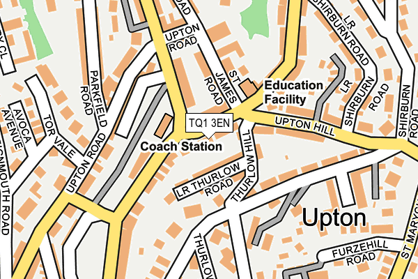 TQ1 3EN map - OS OpenMap – Local (Ordnance Survey)