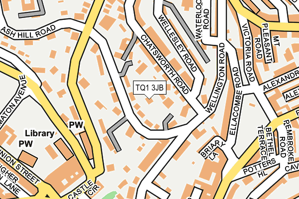 TQ1 3JB map - OS OpenMap – Local (Ordnance Survey)